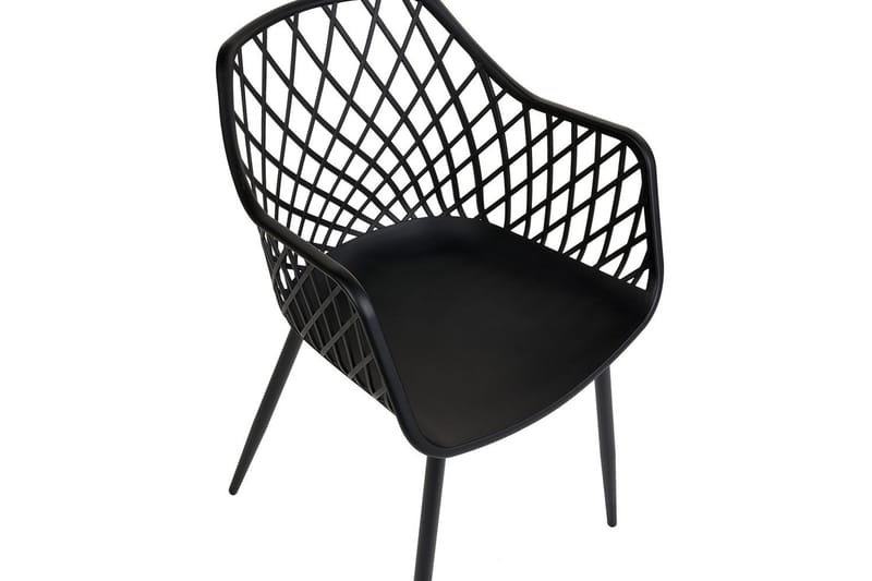 Set med 2 matstolar Nashua ll - Svart - Möbler - Vardagsrum - Stolar & sittmöbler - Karmstolar