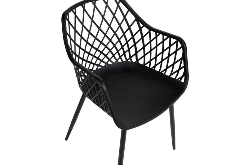 Set med 2 matstolar Nashua ll - Svart - Möbler - Vardagsrum - Stolar & sittmöbler - Karmstolar