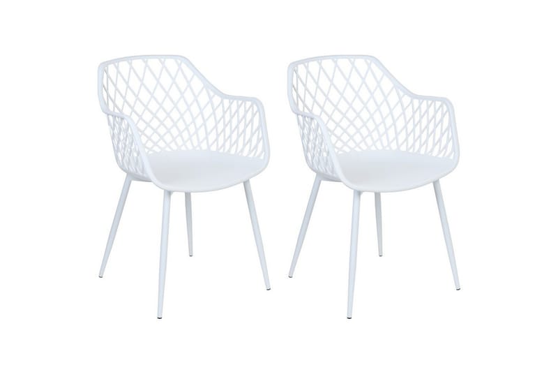 Set med 2 matstolar Nashua ll, Vit