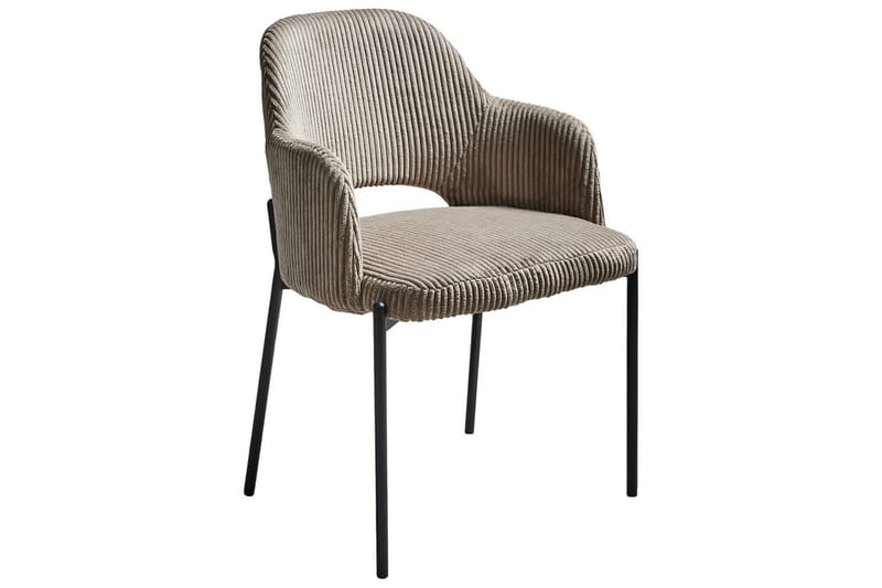 Set med 2 matstolar Raton - Beige, svart - Möbler - Vardagsrum - Stolar & sittmöbler - Karmstolar