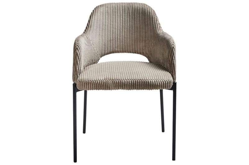 Set med 2 matstolar Raton - Beige, svart - Möbler - Vardagsrum - Stolar & sittmöbler - Karmstolar