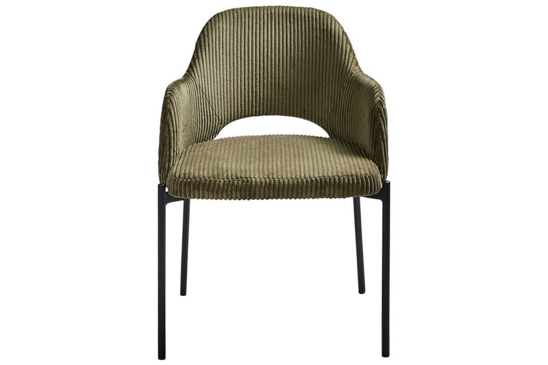 Set med 2 matstolar Raton - Grön, Svart - Möbler - Vardagsrum - Stolar & sittmöbler - Karmstolar