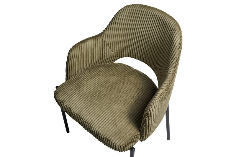 Set med 2 matstolar Raton - Grön, Svart - Möbler - Vardagsrum - Stolar & sittmöbler - Karmstolar