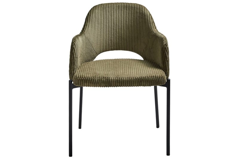 Set med 2 matstolar Raton - Grön, Svart - Möbler - Vardagsrum - Stolar & sittmöbler - Karmstolar