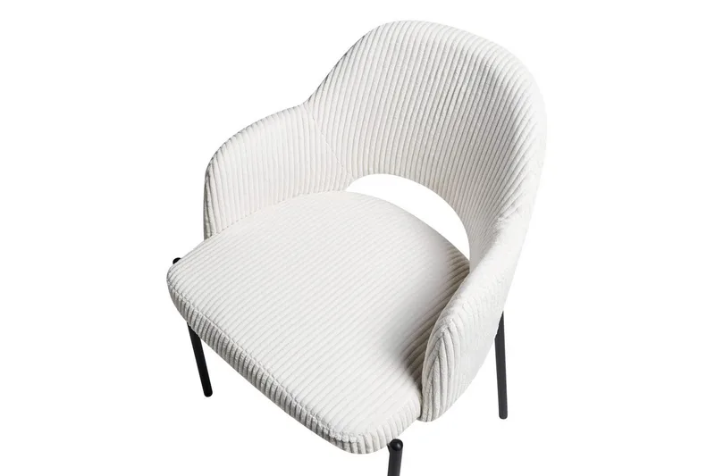 Set med 2 matstolar Raton - Vit, Svart - Möbler - Vardagsrum - Stolar & sittmöbler - Karmstolar