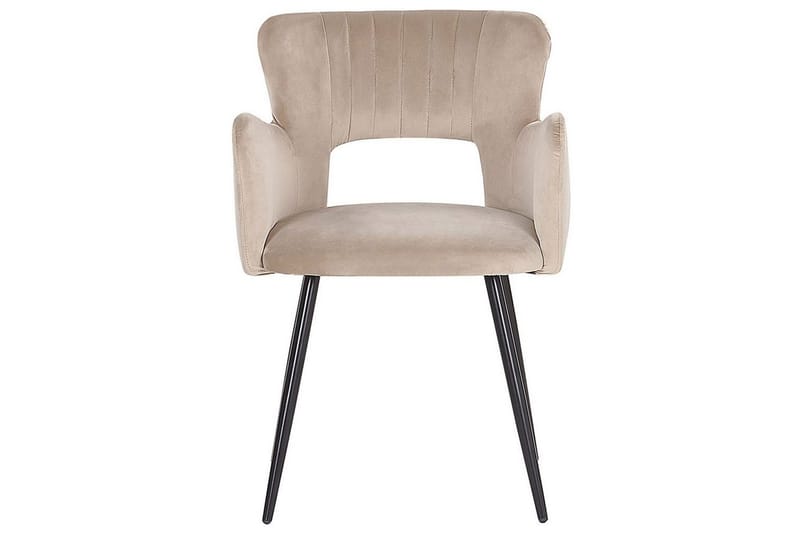 Set med 2 matstolar Sanilac - Beige, svart, Taupe - Möbler - Vardagsrum - Stolar & sittmöbler - Karmstolar