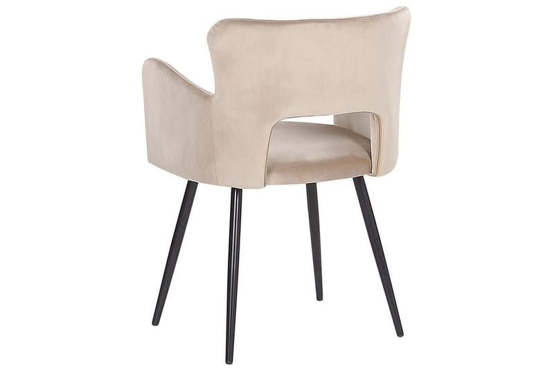 Set med 2 matstolar Sanilac - Beige, svart, Taupe - Möbler - Vardagsrum - Stolar & sittmöbler - Karmstolar