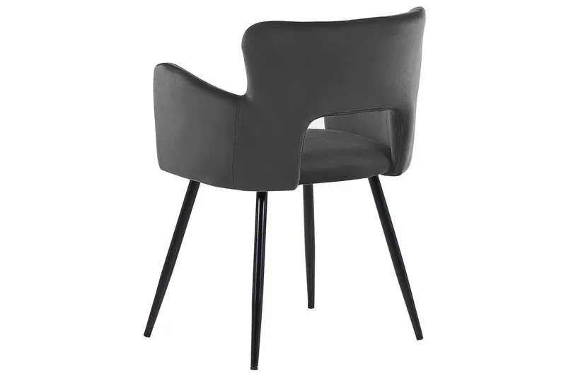 Set med 2 matstolar Sanilac - Mörkgrå, svart - Möbler - Vardagsrum - Stolar & sittmöbler - Karmstolar