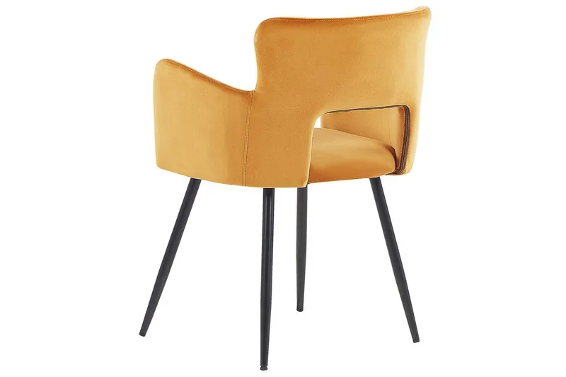 Set med 2 matstolar Sanilac - Orange, svart - Möbler - Vardagsrum - Stolar & sittmöbler - Karmstolar