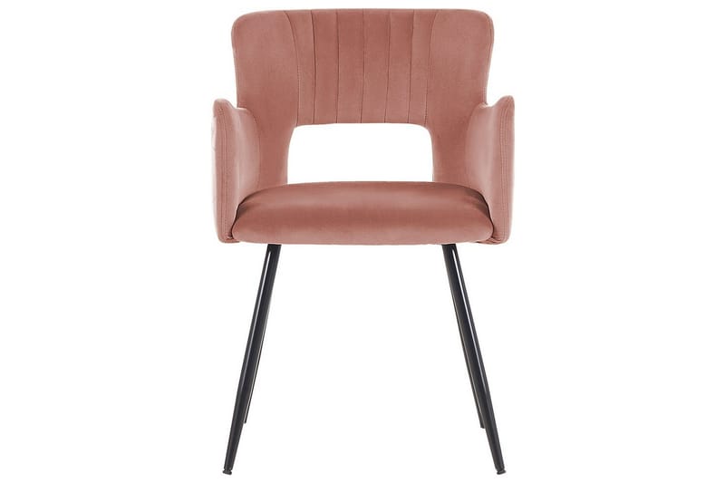 Set med 2 matstolar Sanilac - Rosa, Svart - Möbler - Vardagsrum - Stolar & sittmöbler - Karmstolar