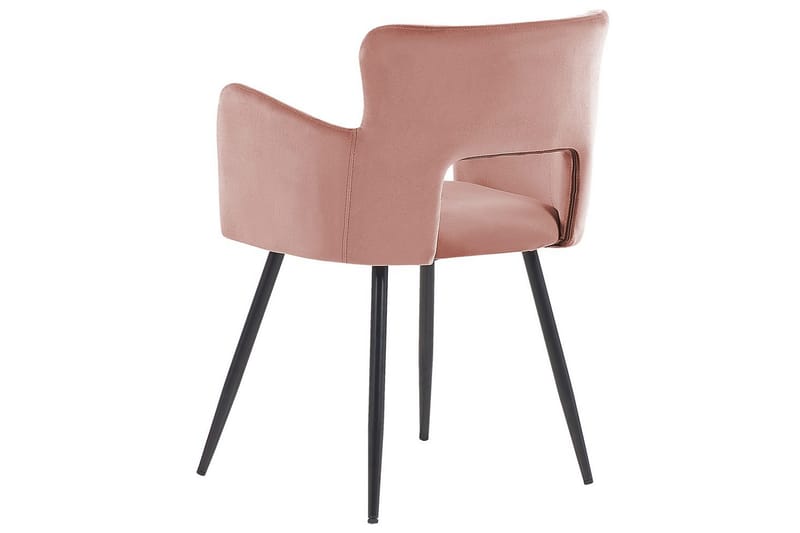 Set med 2 matstolar Sanilac - Rosa, Svart - Möbler - Vardagsrum - Stolar & sittmöbler - Karmstolar