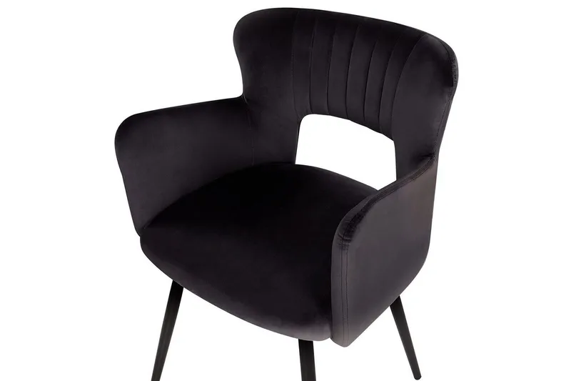 Set med 2 matstolar Sanilac - Svart - Möbler - Vardagsrum - Stolar & sittmöbler - Karmstolar