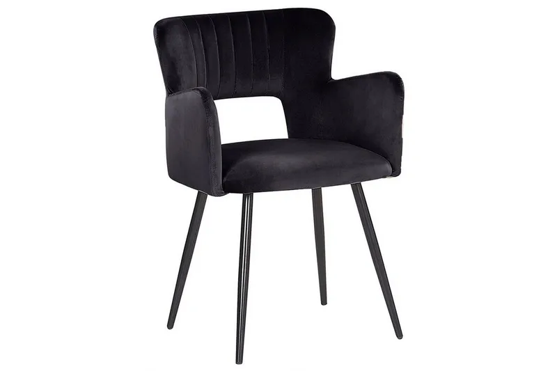 Set med 2 matstolar Sanilac - Svart - Möbler - Vardagsrum - Stolar & sittmöbler - Karmstolar