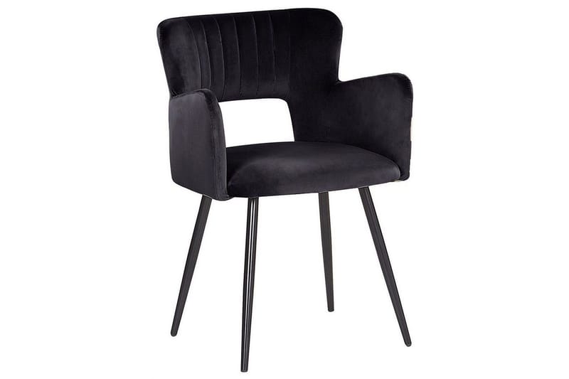 Set med 2 matstolar Sanilac - Svart - Möbler - Vardagsrum - Stolar & sittmöbler - Karmstolar