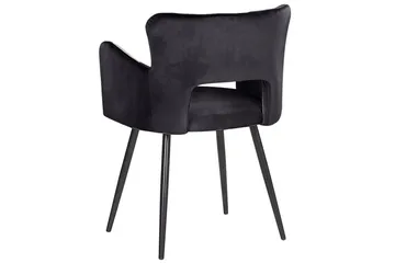 Set med 2 matstolar Sanilac - Svart - Möbler - Vardagsrum - Stolar & sittmöbler - Karmstolar