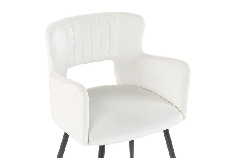 Set med 2 matstolar Sanilac - Vit, Svart - Möbler - Vardagsrum - Stolar & sittmöbler - Karmstolar