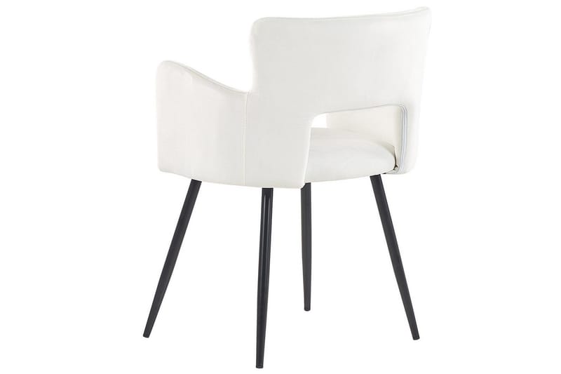Set med 2 matstolar Sanilac - Vit, Svart - Möbler - Vardagsrum - Stolar & sittmöbler - Karmstolar