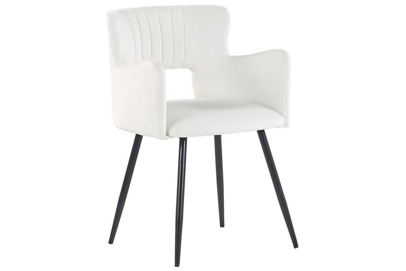 Set med 2 matstolar Sanilac - Vit, Svart - Möbler - Vardagsrum - Stolar & sittmöbler - Karmstolar