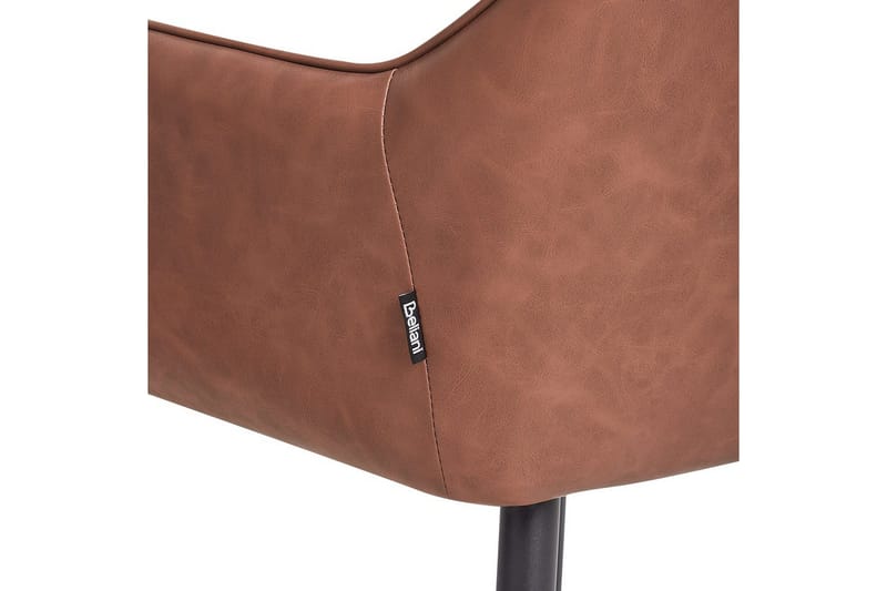 Set med 2 matstolar Wellston - Brun, Svart - Möbler - Vardagsrum - Stolar & sittmöbler - Karmstolar