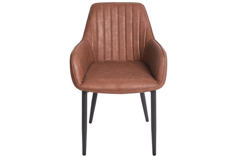 Set med 2 matstolar Wellston - Brun, Svart - Möbler - Vardagsrum - Stolar & sittmöbler - Karmstolar