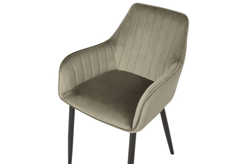 Set med 2 matstolar Wellston - Grön, Svart - Möbler - Vardagsrum - Stolar & sittmöbler - Karmstolar