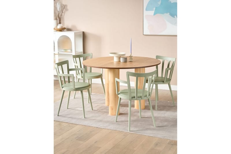 Set med 4 matstolar Morill - Grön - Möbler - Vardagsrum - Stolar & sittmöbler - Karmstolar