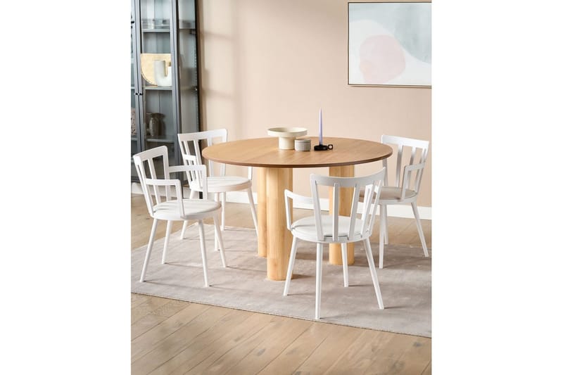 Set med 4 matstolar Morill - Vit - Möbler - Vardagsrum - Stolar & sittmöbler - Karmstolar