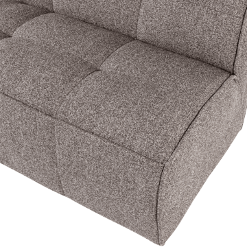 2-sits Soffa Cluster - Mellanbrun - Möbler - Vardagsrum - Stolar & sittmöbler - Sittbänk - Bänk med ryggstöd