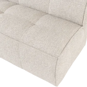 2-sits Soffa Cluster - Sand - Möbler - Vardagsrum - Stolar & sittmöbler - Sittbänk - Bänk med ryggstöd