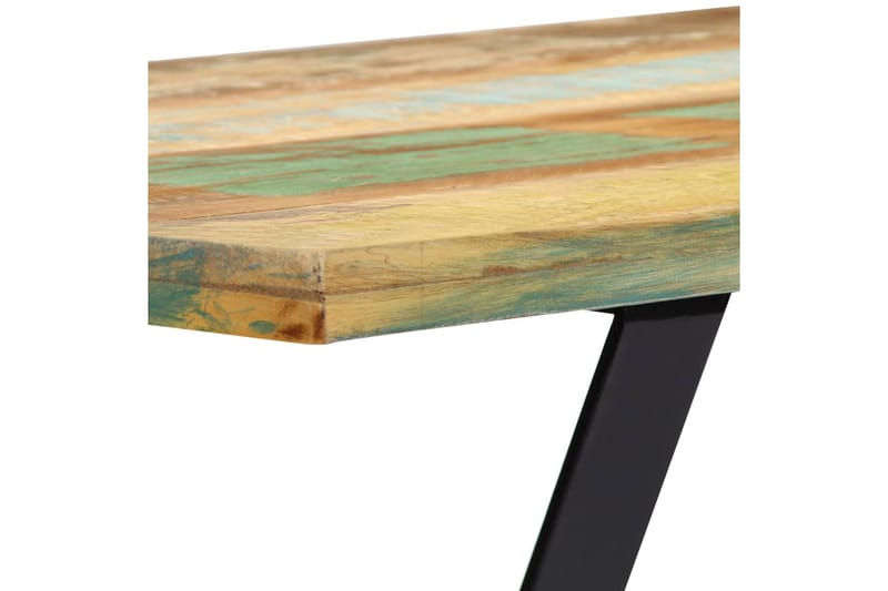 Bänk 110 cm massivt återvunnet trä - Flerfärgad - Möbler - Vardagsrum - Stolar & sittmöbler - Sittbänk