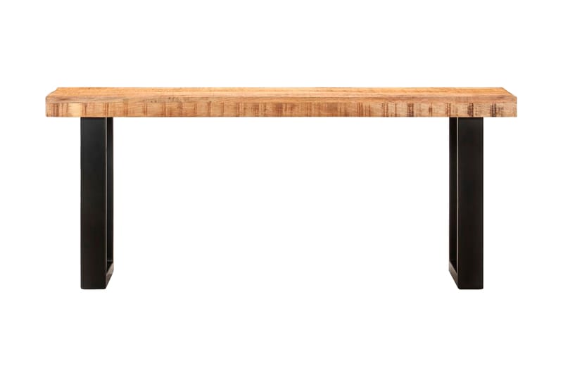 Bänk 110 cm massivt grovt mangoträ och stål - Brun - Möbler - Vardagsrum - Stolar & sittmöbler - Sittbänk