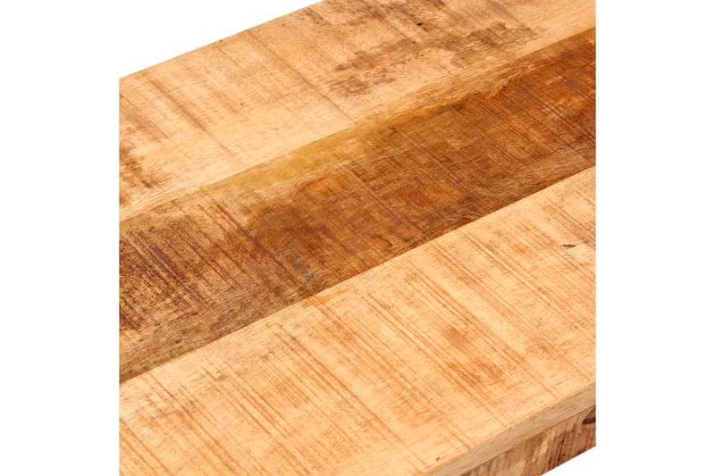 Bänk 110 cm massivt grovt mangoträ och stål - Brun - Möbler - Vardagsrum - Stolar & sittmöbler - Sittbänk