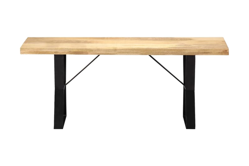Bänk 110 cm massivt mangoträ - Brun - Möbler - Vardagsrum - Stolar & sittmöbler - Sittbänk