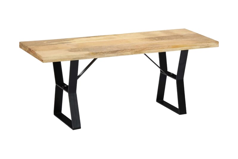 Bänk 110 cm massivt mangoträ - Brun - Möbler - Vardagsrum - Stolar & sittmöbler - Sittbänk