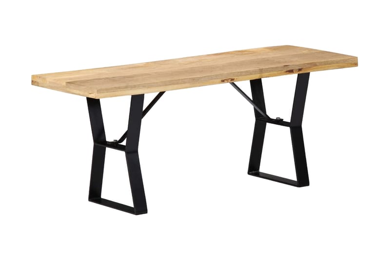 Bänk 110 cm massivt mangoträ - Brun - Möbler - Vardagsrum - Stolar & sittmöbler - Sittbänk
