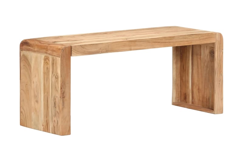 Bänk 110x38x46 cm massivt akaciaträ - Brun - Möbler - Vardagsrum - Stolar & sittmöbler - Sittbänk