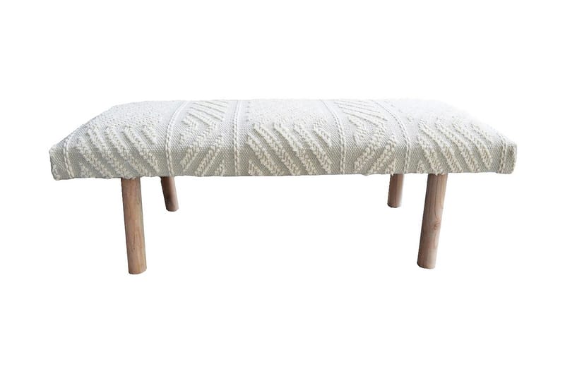 BÄNK 120 cm Vit - Möbler - Vardagsrum - Stolar & sittmöbler - Sittbänk