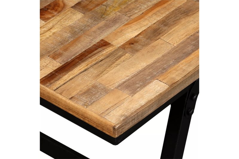 Bänk återvunnet teakträ och stål 110x35x45 cm - Brun - Möbler - Vardagsrum - Stolar & sittmöbler - Sittbänk