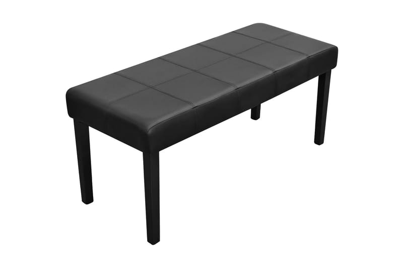 Bänk konstläder svart - Svart - Möbler - Vardagsrum - Stolar & sittmöbler - Sittbänk