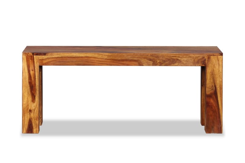 Bänk massivt sheeshamträ 110x35x45 cm - Brun - Möbler - Vardagsrum - Stolar & sittmöbler - Sittbänk