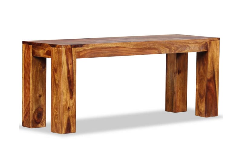 Bänk massivt sheeshamträ 110x35x45 cm - Brun - Möbler - Vardagsrum - Stolar & sittmöbler - Sittbänk