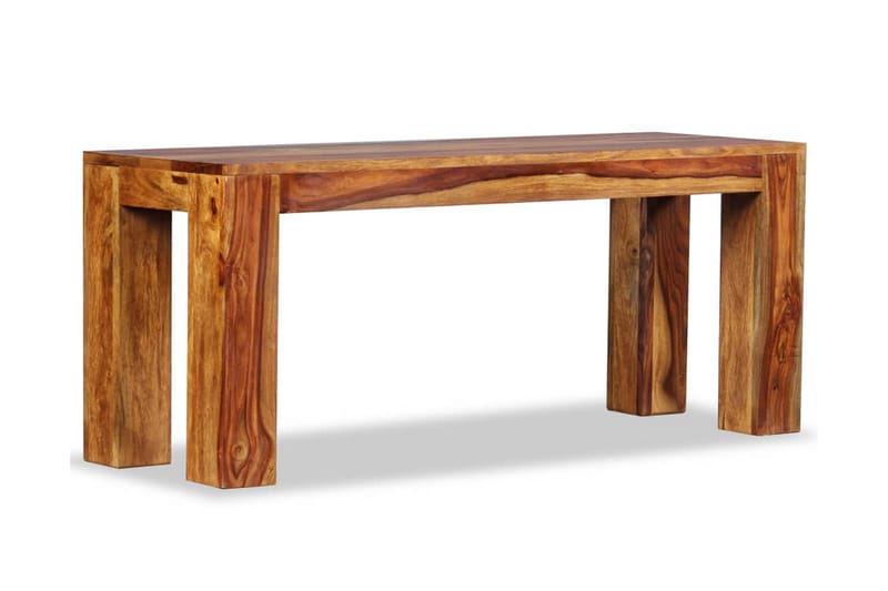 Bänk massivt sheeshamträ 110x35x45 cm - Brun - Möbler - Vardagsrum - Stolar & sittmöbler - Sittbänk