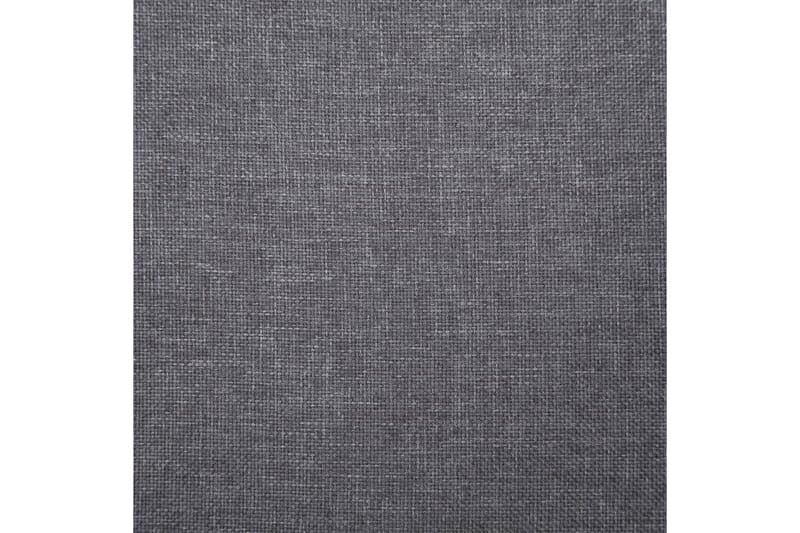 Bänk med förvaringsutrymme 116 cm ljusgrå polyester - Grå - Möbler - Vardagsrum - Stolar & sittmöbler - Sittbänk