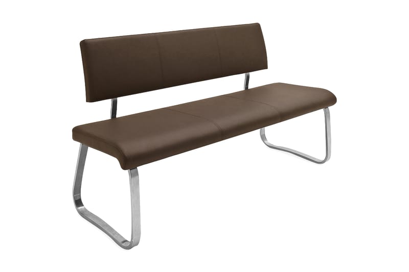 ARCO Sittbänk 155 Brun - Möbler - Vardagsrum - Stolar & sittmöbler - Sittbänk - Bänk med ryggstöd