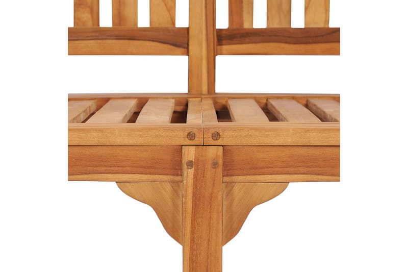 Bananbänk 120 cm massiv teak - Brun - Möbler - Vardagsrum - Stolar & sittmöbler - Sittbänk - Bänk med ryggstöd