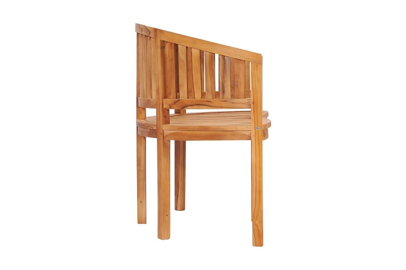Bananbänk 120 cm massiv teak - Brun - Möbler - Vardagsrum - Stolar & sittmöbler - Sittbänk - Bänk med ryggstöd