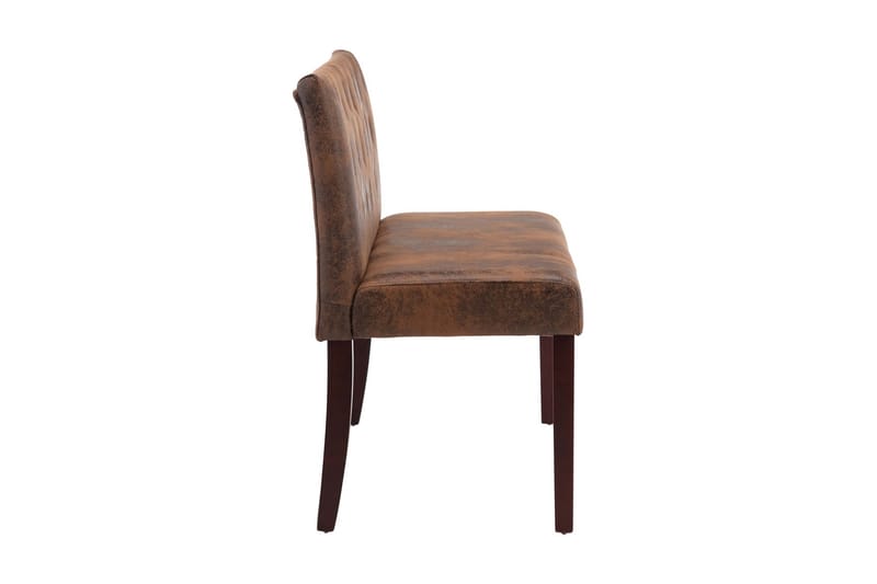 Bänk 120 cm konstmocka brun - Brun - Möbler - Vardagsrum - Stolar & sittmöbler - Sittbänk - Bänk med ryggstöd