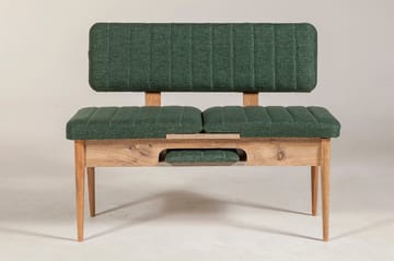 Corralez Bänk 85 cm - Trä/natur/Grön - Möbler - Vardagsrum - Stolar & sittmöbler - Sittbänk - Bänk med ryggstöd
