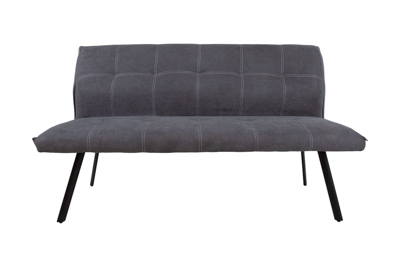 EDDY Soffa 160 cm Grå - Möbler - Vardagsrum - Stolar & sittmöbler - Sittbänk - Bänk med ryggstöd