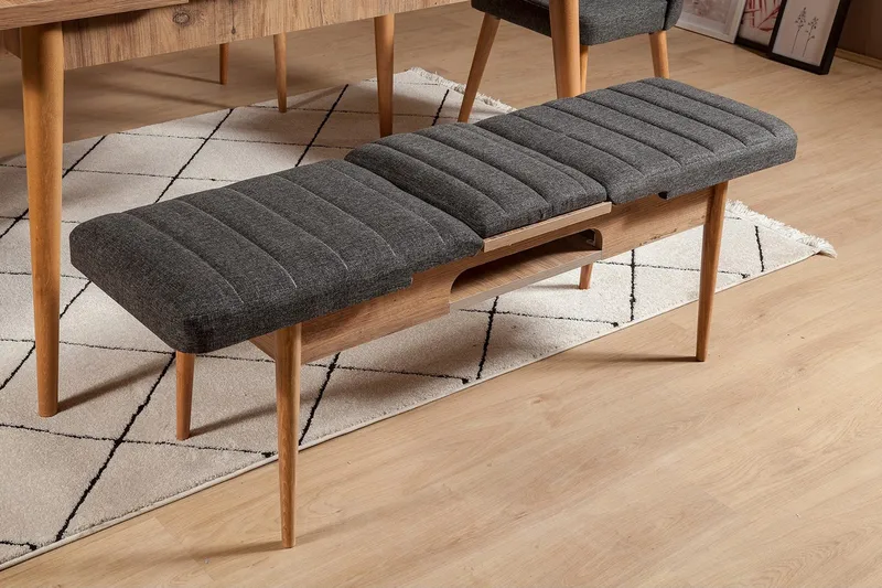 Idehult Bänk 51 cm - Trä/natur/Antracit - Möbler - Vardagsrum - Stolar & sittmöbler - Sittbänk